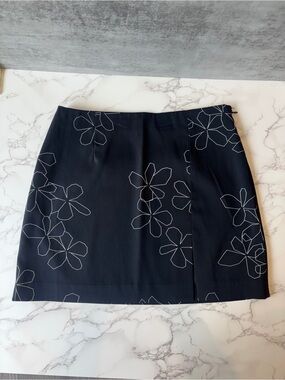 Vintage Express Floral Mini Skirt